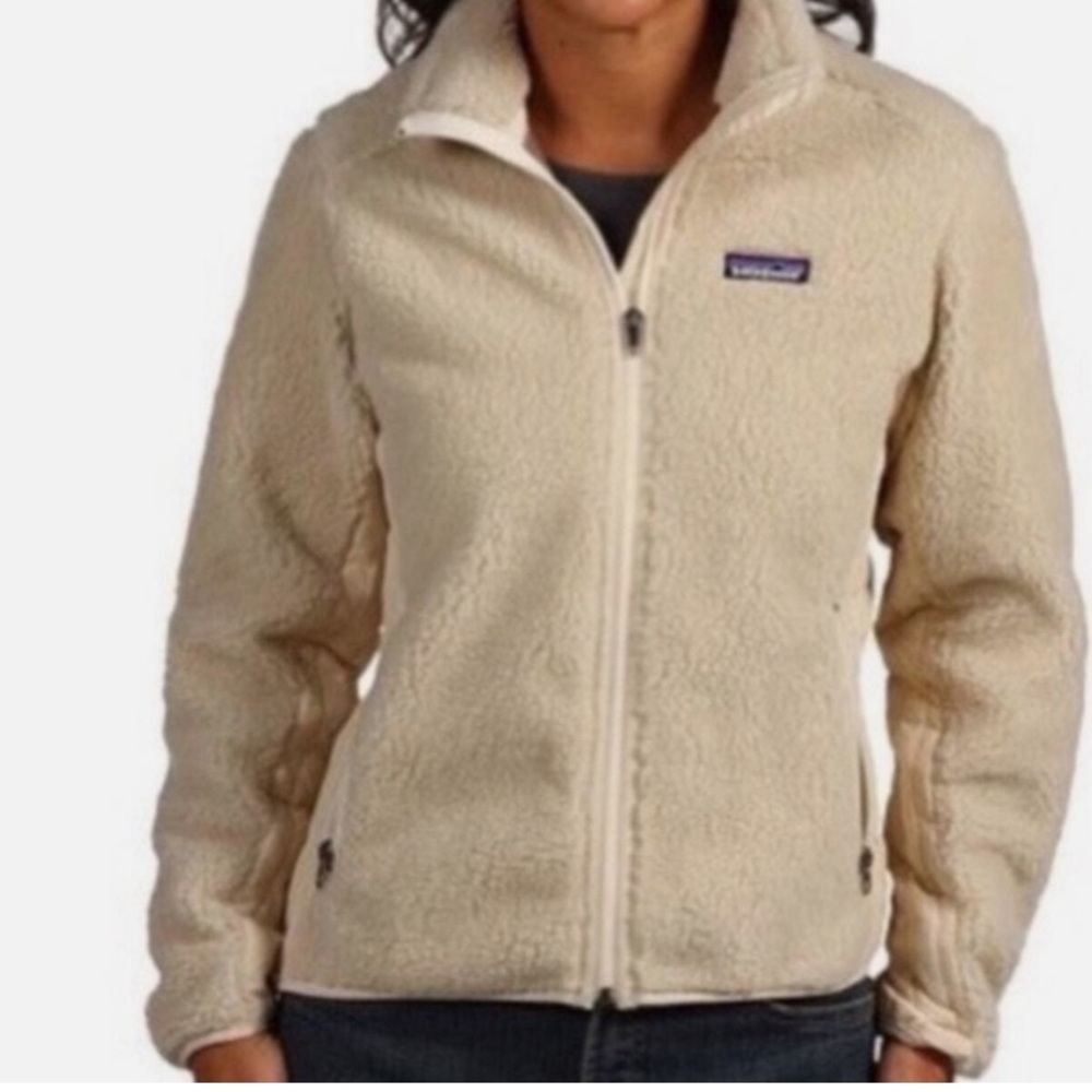 Patagonia fleece cream Jacket size Small